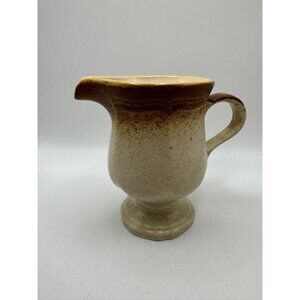 Mikasa "Whole Wheat" 4 3/8 Inch Stoneware Creamer Grannycore Cottagecore